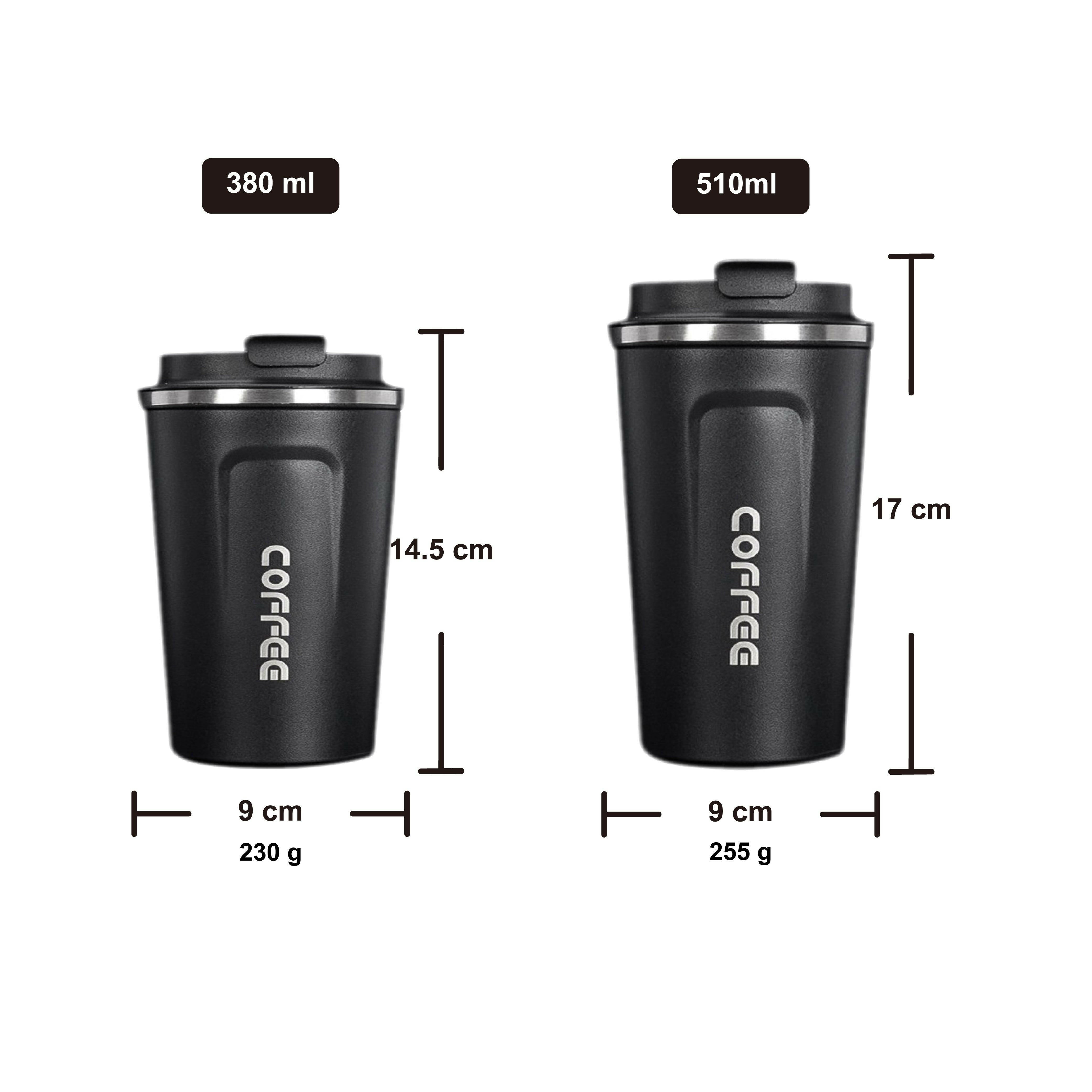 Hydro Mate Stainless Steel Coffee Mug Black | Coffee Mugs | Brilliant Home Living