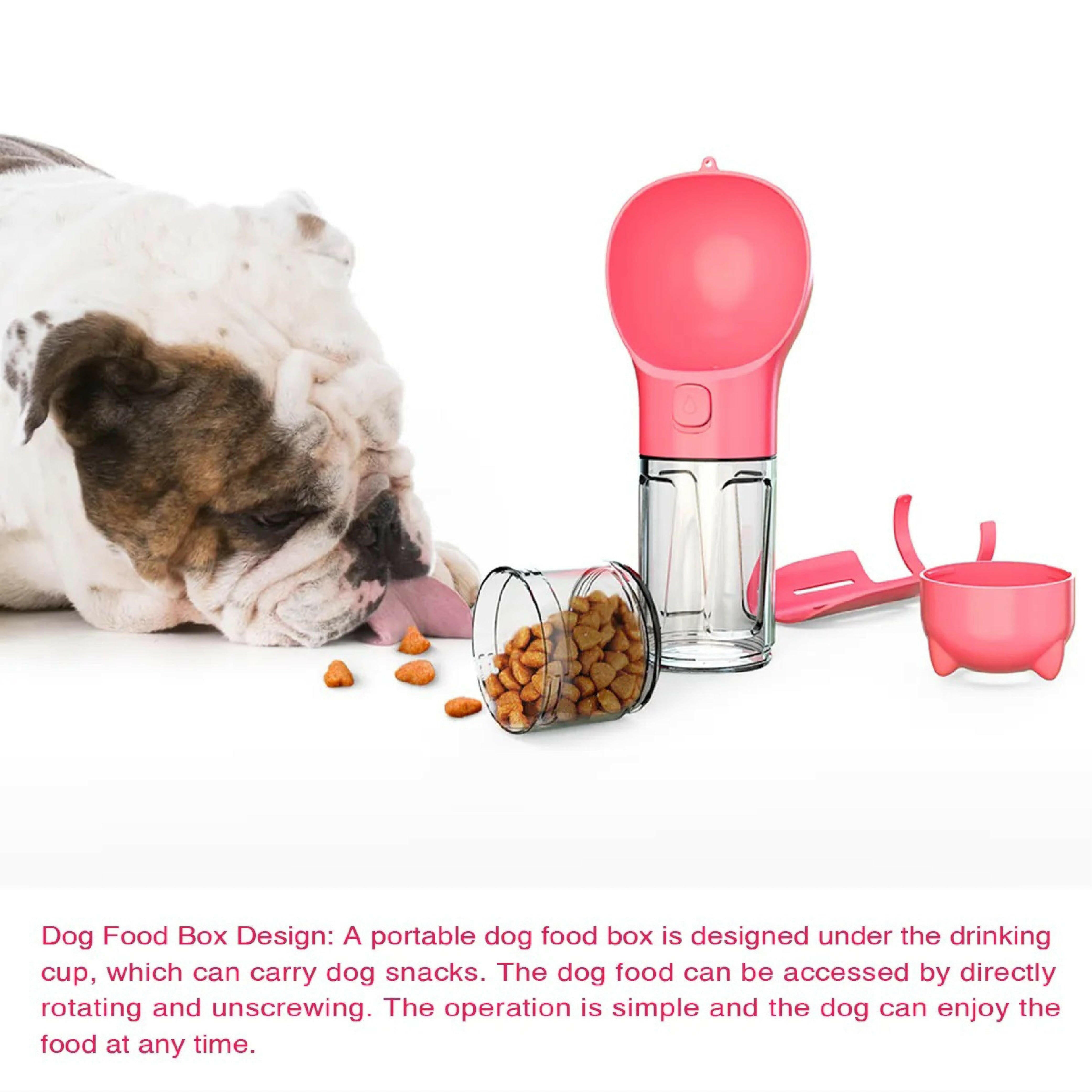 Pet Swift 4 in 1 Dog Water Bottle Pet Feeder with Food Storage | Dog Water Bottle | Brilliant Home Living